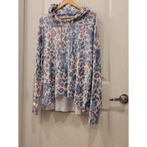 Chaser Painterly Leopard Hoodie - Picture 2 of 6